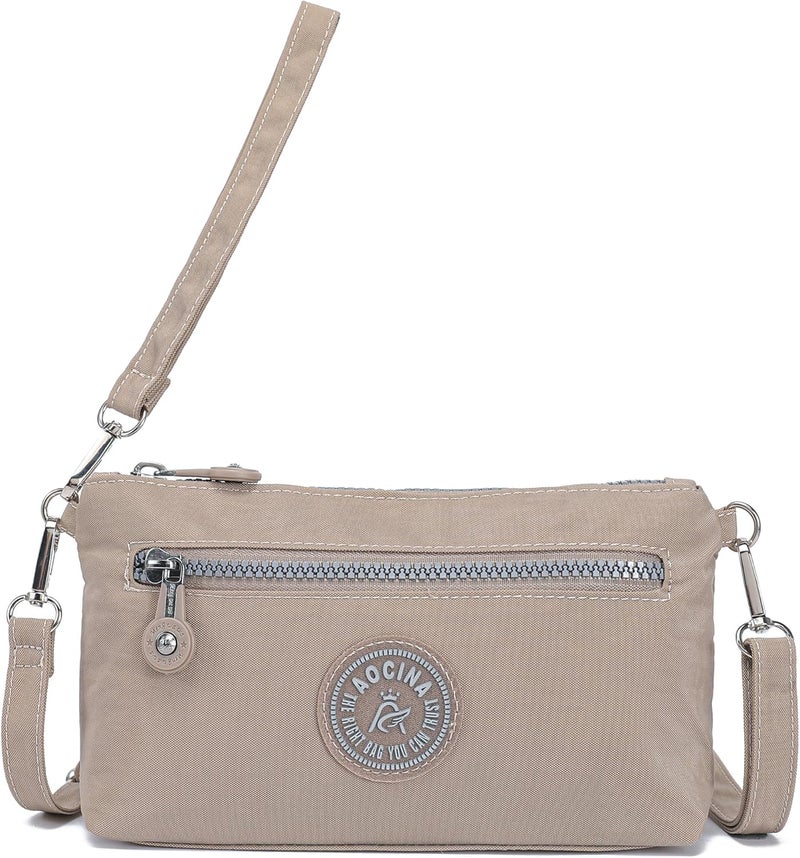 AOCINA Small Wristlet Wallet for Women RFID Blocking Crossbody Purse Gifts for Valentines Day Nylon Cell Phone Purses - Image 1